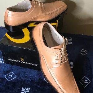 Stacy Adams Tan Leather Oxfords Size 11